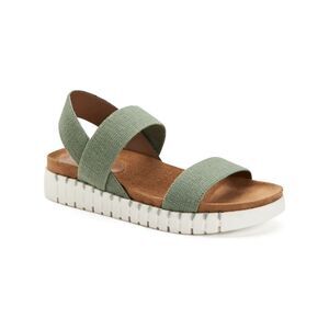 STYLE & COMPANY Womens Green 1" Platform Milaa Wedge Sandal 9 M